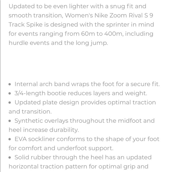 New Women’s Nike Zoom Rival S Track Running Shoes - Picture 3 of 7